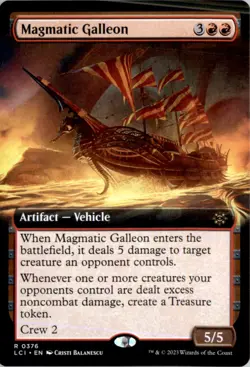 Magmatic Galleon (Extended Art) The Lost Caverns of Ixalan LCI NM - Image 1
