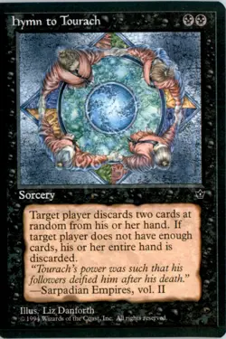 Hymn to Tourach (Danforth) Fallen Empires FEM Normal NM - Image 1