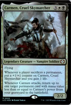 Carmen, Cruel Skymarcher Commander: The Lost Caverns of Ixalan LCC Foil NM - Image 1