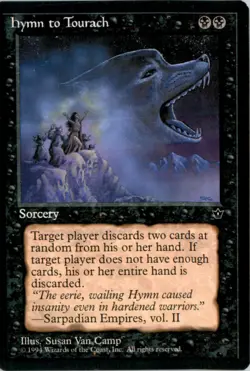 Hymn to Tourach (Van Camp) Fallen Empires FEM Normal NM - Image 1