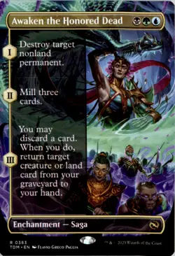 Awaken the Honored Dead (Borderless) Tarkir: Dragonstorm TDM Normal NM - Image 1