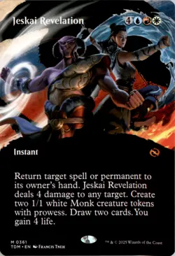 Jeskai Revelation (Borderless) Tarkir: Dragonstorm TDM Normal NM - Image 1