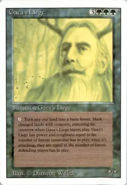 Gaea's Liege Revised Edition 3ED Normal NM - Image 1