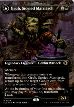 Grub, Storied Matriarch (Borderless) Lorwyn Eclipsed ECL Normal NM - Image 1