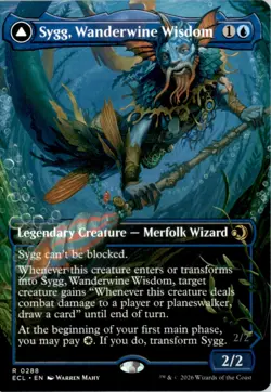 Sygg, Wanderwine Wisdom (Borderless) Lorwyn Eclipsed ECL Normal NM - Image 1
