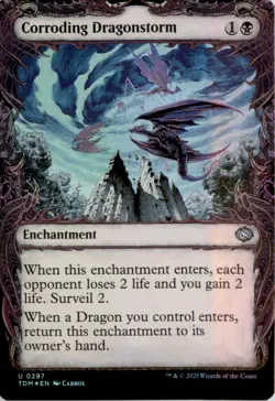 Corroding Dragonstorm (Showcase) Tarkir: Dragonstorm TDM Foil NM - Image 1