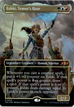 Eshki, Temur's Roar (Borderless) Commander: Tarkir: Dragonstorm TDC Foil NM - Image 1
