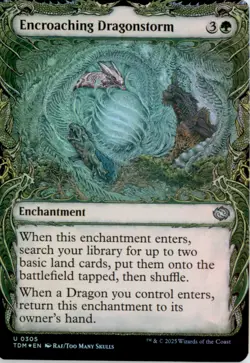Encroaching Dragonstorm (Showcase) Tarkir: Dragonstorm TDM Foil NM - Image 1