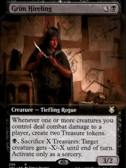 Grim Hireling (Extended Art) Commander: Forgotten Realms AFC Normal NM - Image 1