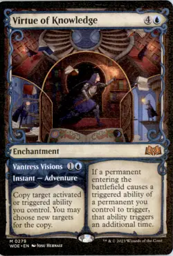 Virtue of Knowledge (Showcase) Wilds of Eldraine WOE Normal NM - Image 1