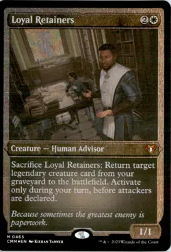 Loyal Retainers (Foil Etched) Commander Masters CMM Foil NM - Image 1