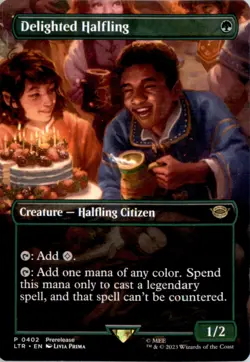 Delighted Halfling (Borderless) The Lord of the Rings: LTR Normal NM - Image 1