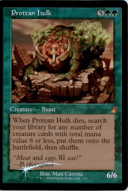 Protean Hulk (Retro Frame) Ravnica Remastered RVR Foil NM - Image 1