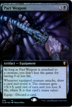 Pact Weapon (Extended Art) Commander Legends: Battle for Baldur's Gate Foil NM - Image 1
