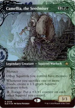 Camellia, the Seedmiser (Showcase) Bloomburrow BLB Foil NM - Image 1