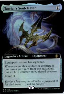 Tarrian's Soulcleaver (Extended Art) The Lost Caverns of Ixalan LCI Foil NM - Image 1