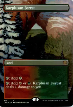 Karplusan Forest (Borderless) Dominaria United DMU Foil NM - Image 1