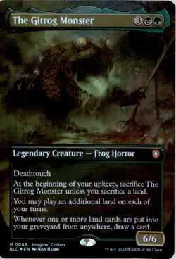 The Gitrog Monster (Borderless) Commander: Bloomburrow BLC Foil NM - Image 1