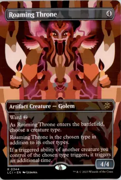 Roaming Throne (Borderless) The Lost Caverns of Ixalan LCI Normal NM - Image 1