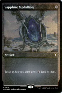 Sapphire Medallion (Foil Etched) Commander Masters CMM Foil NM - Image 1