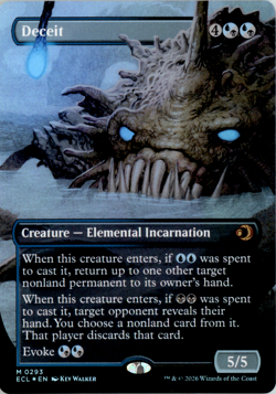 Deceit (Borderless) - Lorwyn Eclipsed (ECL) foil - Image 1