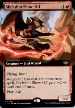 Slickshot Show-Off (Extended Art) Outlaws of Thunder Junction OTJ Normal NM - Image 1