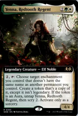 Yenna, Redtooth Regent (Extended Art) Wilds of Eldraine WOE Normal NM - Image 1