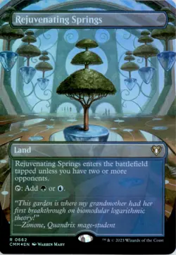 Rejuvenating Springs (Borderless) Commander Masters CMM Foil NM - Image 1