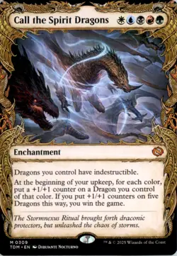 Call the Spirit Dragons (Showcase) Tarkir: Dragonstorm TDM Normal NM - Image 1