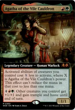 Agatha of the Vile Cauldron (Extended Art) Wilds of Eldraine WOE Normal NM - Image 1