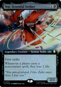 Mai, Scornful Striker (Extended Art) Avatar: The Last Airbender TLA Foil NM - Image 1