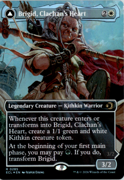 Brigid, Clachan's Heart (Borderless) - Lorwyn Eclipsed (ECL) foil - Image 1