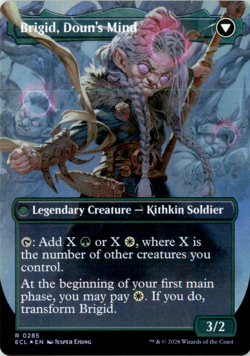 Brigid, Clachan's Heart (Borderless) - Lorwyn Eclipsed (ECL) foil - Image 2