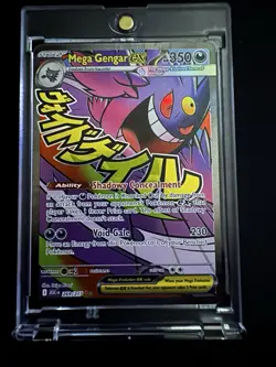 Pokemon Mega Gengar EX Full Art Holo Card 350 HP Psychic 269/217 English - Image 1