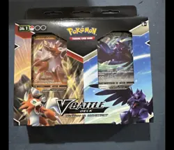 Pokemon TCG: V Battle Deck Lycanroc VS Corviknight Double Deck Bundle SEALED 820650809576 - Image 1