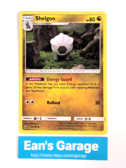 Pokemon Shelgon 43/70 Dragon Majesty Uncommon - MN - Image 1