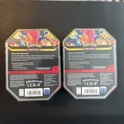 Pokemon Mega Charizard -Set of 2- Tins Sealed - Image 2