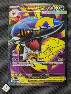 Mega Sharpedo ex 113/094 - Phantasmal Flames Ultra Rare Pokemon TCG NM - Image 1