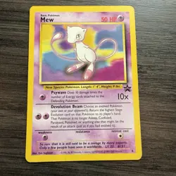 Pokemon WOTC TCG Mew Black Star Promo #8 Regular Non-Holo - MP - Image 1