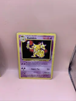 Kadabra - 2000 Pokemon Base Set 32/102 & Hitmonlee 7/62 - Image 1