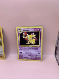 Kadabra - 2000 Pokemon Base Set 32/102 & Hitmonlee 7/62 - Image 2