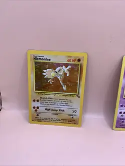 Kadabra - 2000 Pokemon Base Set 32/102 & Hitmonlee 7/62 - Image 3