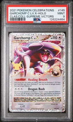 POKEMON 2021 GARCHOMP C LV.X-HOLO CELEBS. CLAS.COLL-SUPREME VICTORS #145 PSA 9 - Image 1