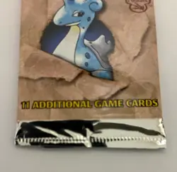 Pokemon WOTC Fossil Unlimited Booster Pack Vintage Sealed TCG Lapras - Image 3