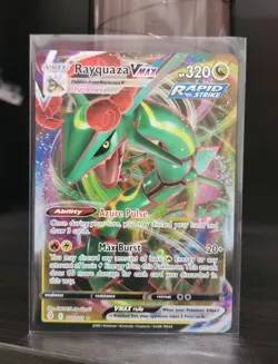 2021 Pokemon Rayquaza VMAX 111/203 Full Art Ultra Rare - Evolving Skies NM - Image 1