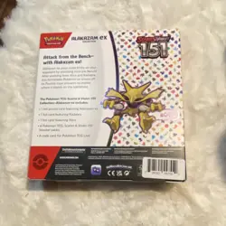 Pokemon TCG Scarlet & Violet 151 Alakazam EX Collection Box Promo Booster - Image 2