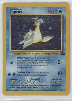 Lapras Holo Pokemon Fossil #10 1999 - Image 1