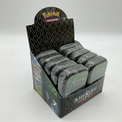 Pokemon Shining Fates Mini Tin Display 10 Mini Tins Sealed - Image 3