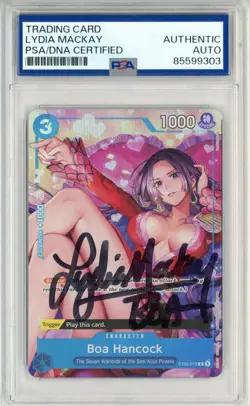 PSA Lydia Mackay Signed Boa Hancock ST03-013 One Piece Seven Warlords Of The Sea - Image 1