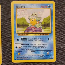 Pokemon TCG Squirtle Card Lot - 64/100, 63/102, 63/100, 112/132, 96/127, 7 Cards - Image 3